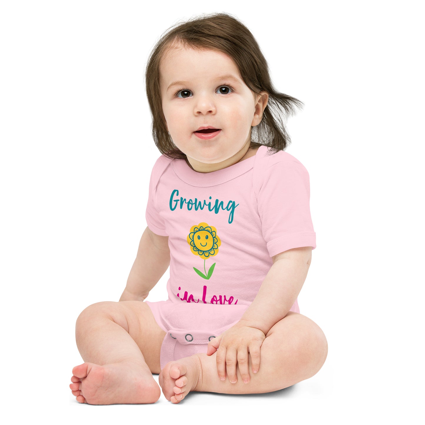 Growing in Love Baby Onesie