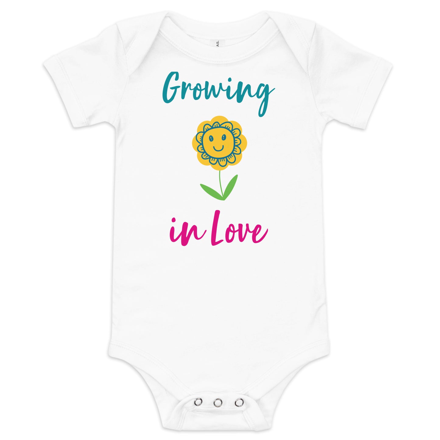 Growing in Love Baby Onesie