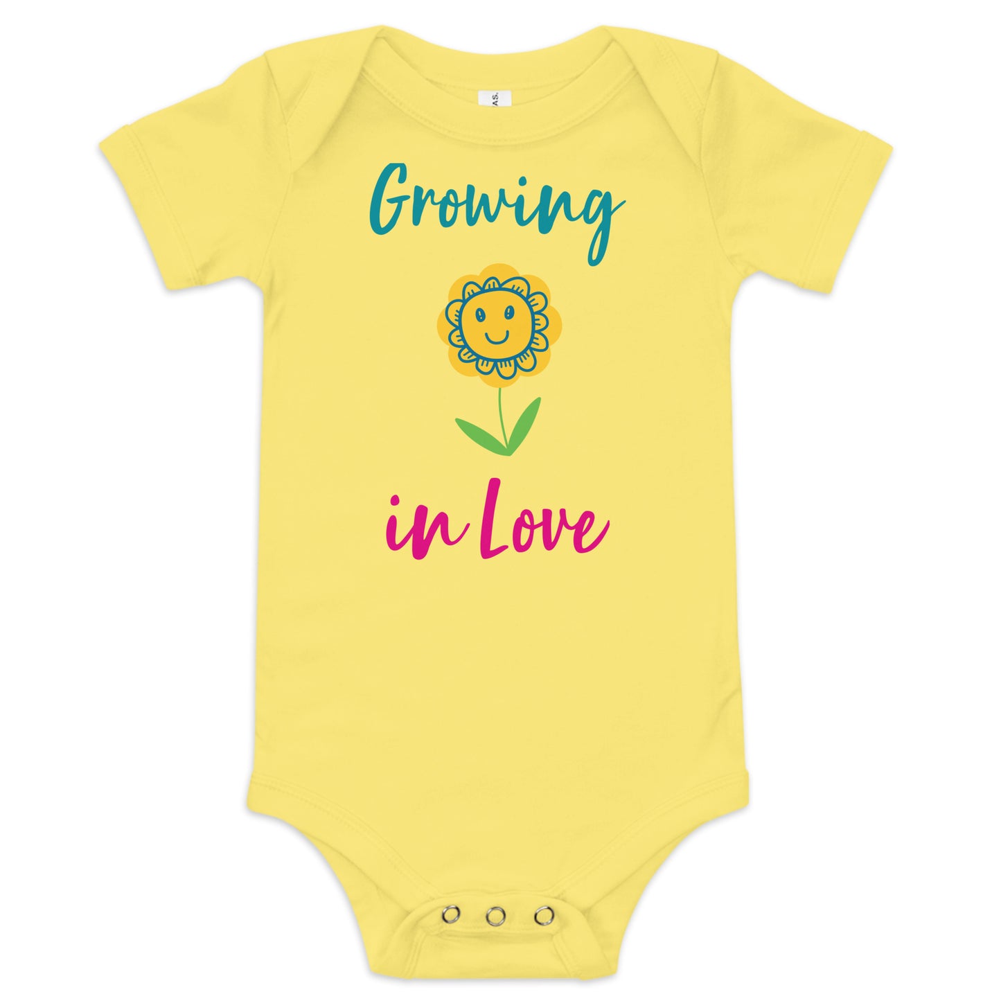 Growing in Love Baby Onesie