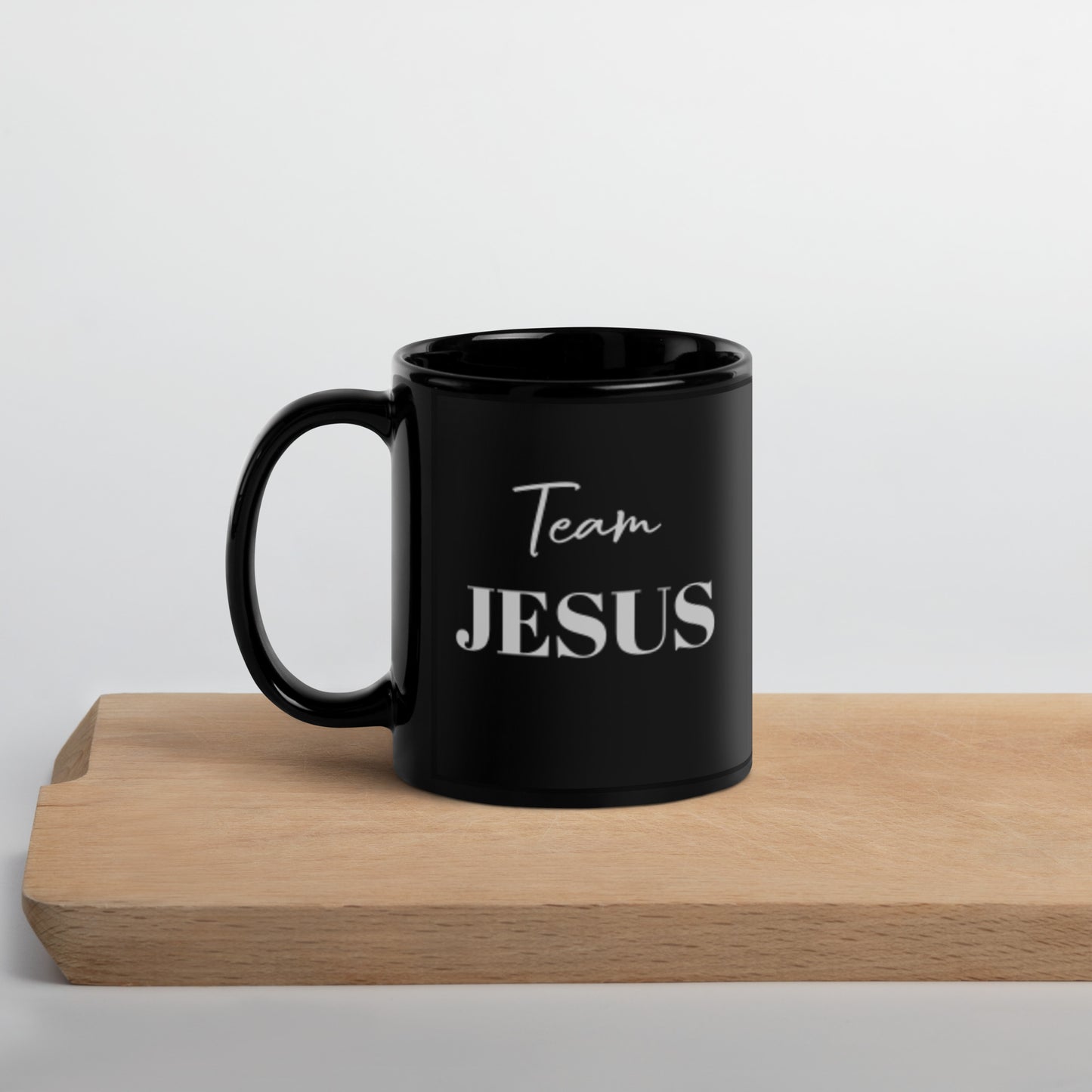 Team JESUS Black Glossy Mug