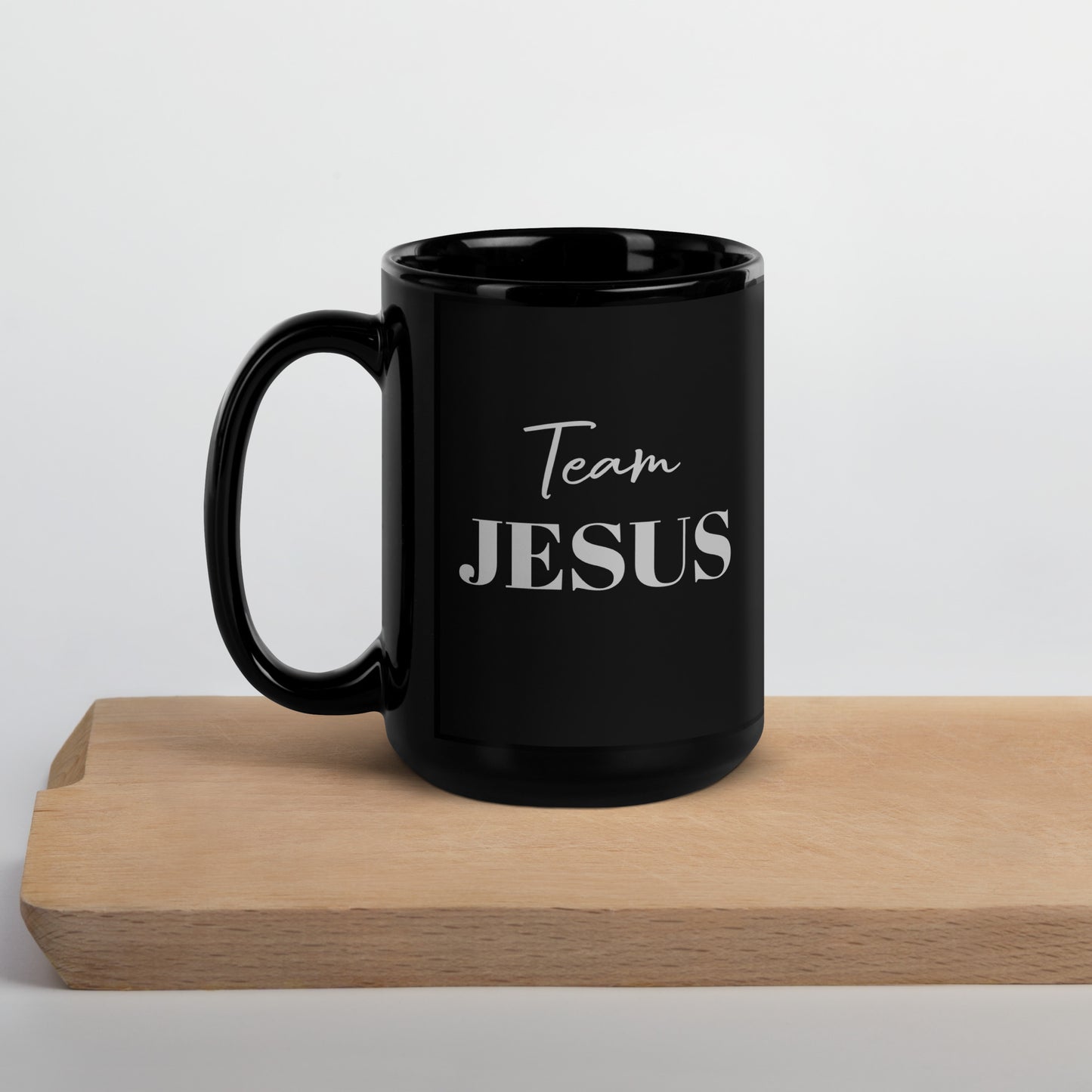 Team JESUS Black Glossy Mug