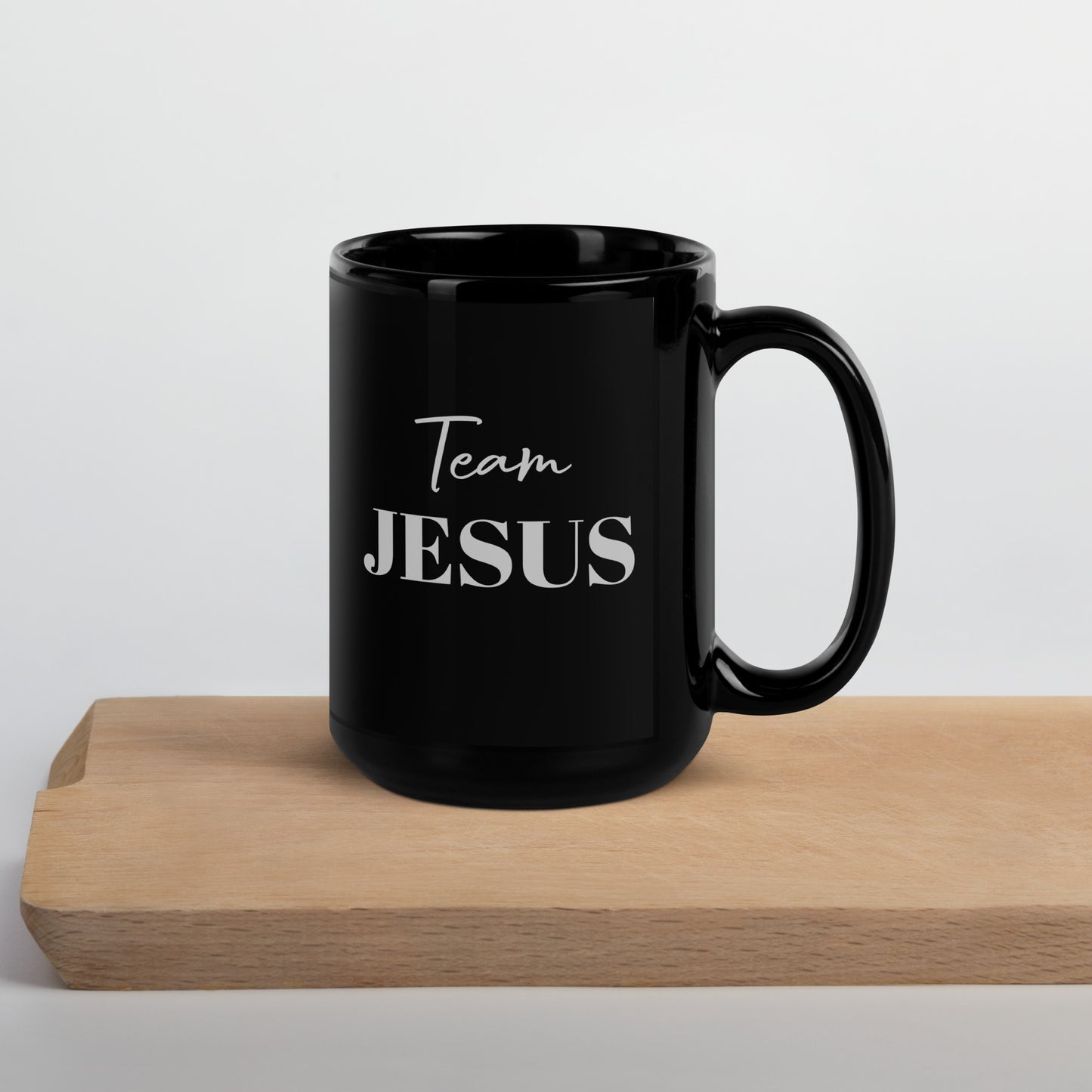 Team JESUS Black Glossy Mug