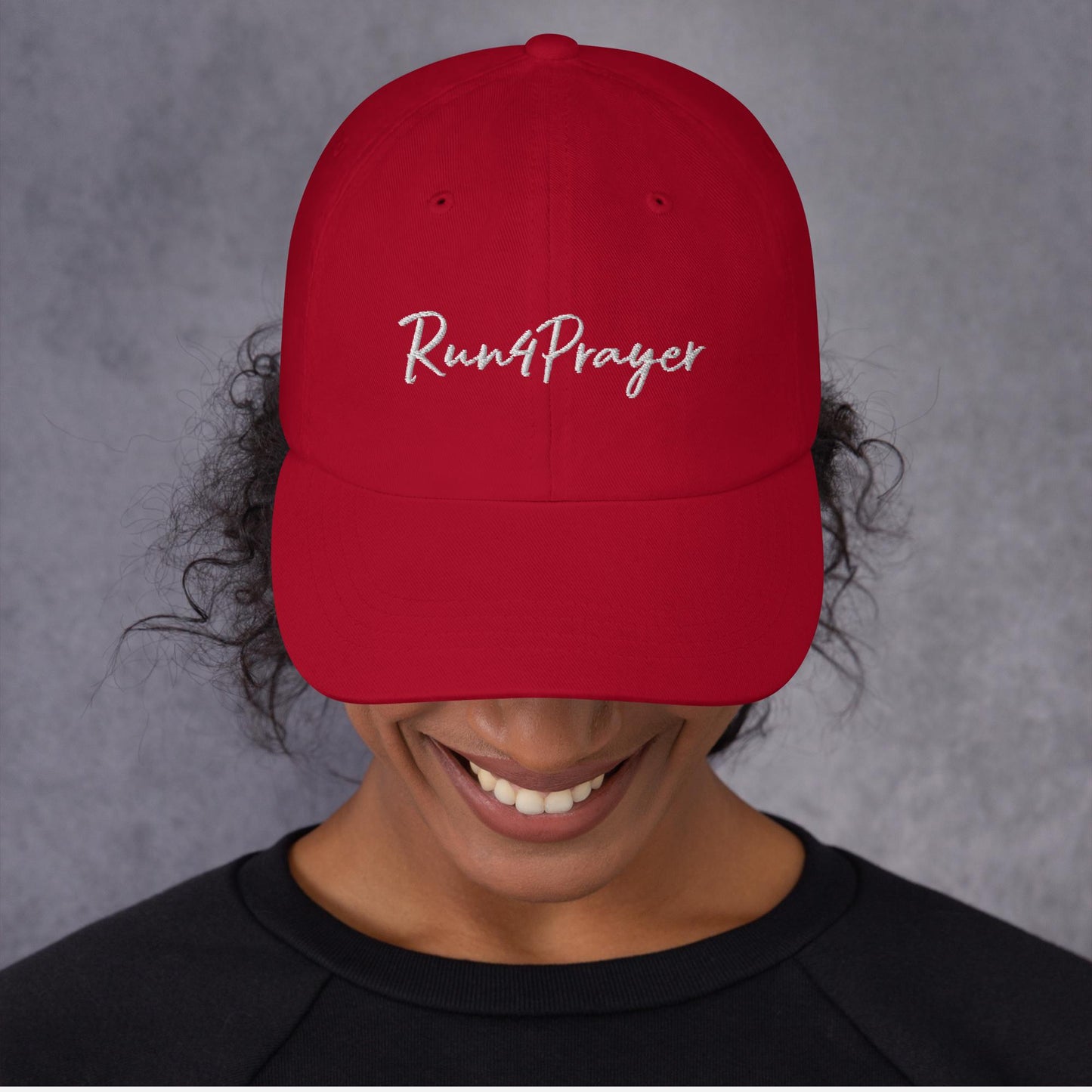 Run4Prayer Hat (White Stitch)