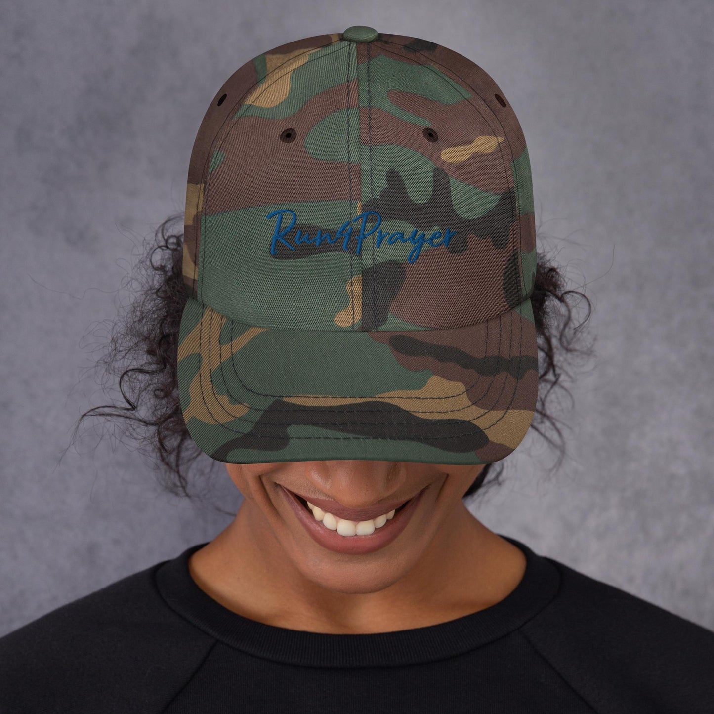 Run4Prayer Hat (Blue stitch)