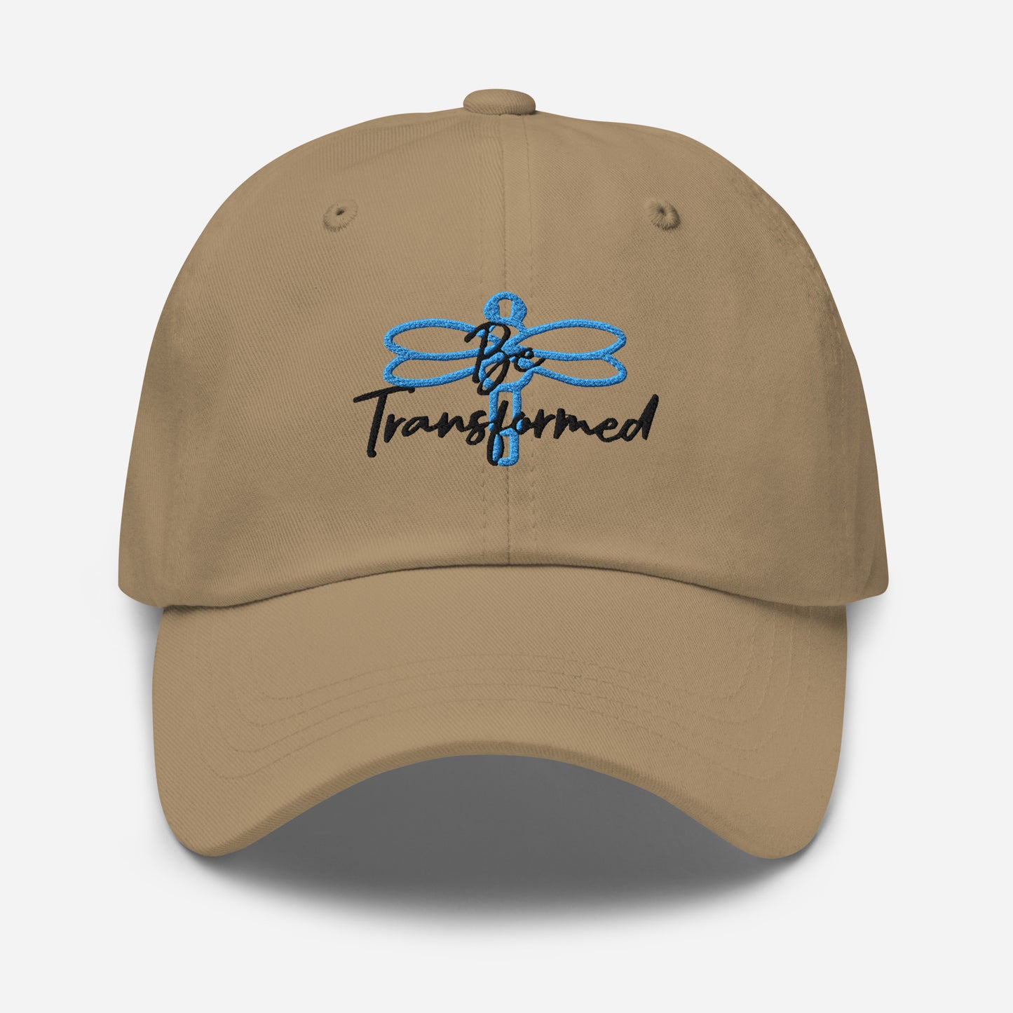 Be Transformed Blue Dragonfly/Black Stitch Hat