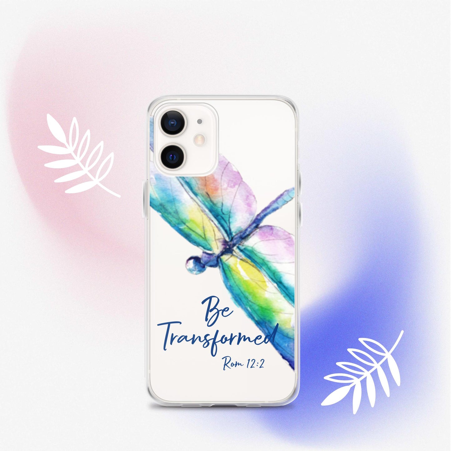 Be Transformed Colorful Dragonfly Rom 12:2 Clear Case for iPhone®