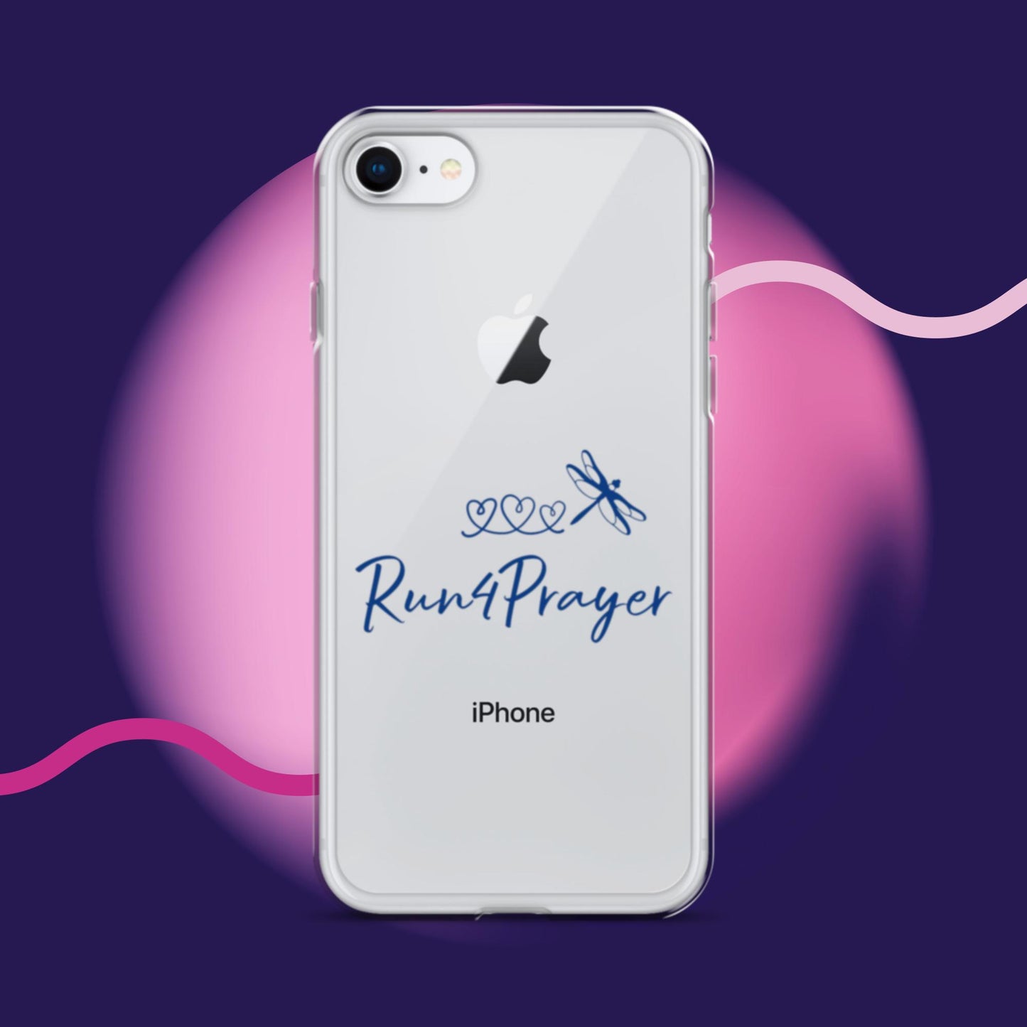 Run4Prayer Heart Path Dragonfly Clear Case for iPhone®