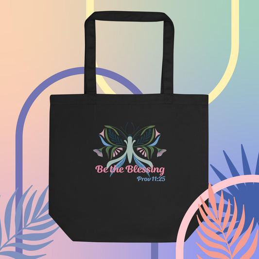 Be the Blessing Butterfly Prov 11:25 Eco Tote Bag
