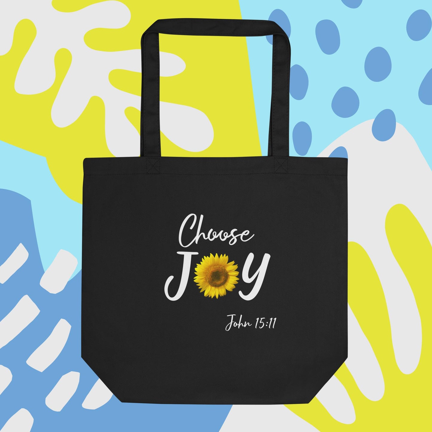 Choose Joy Sunflower John 15:11 Eco Tote Bag