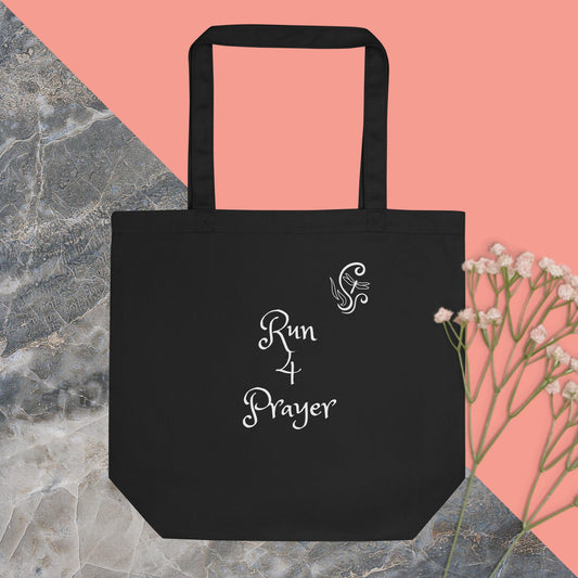 Run 4 Prayer Scroll Dragonfly Eco Tote Bag