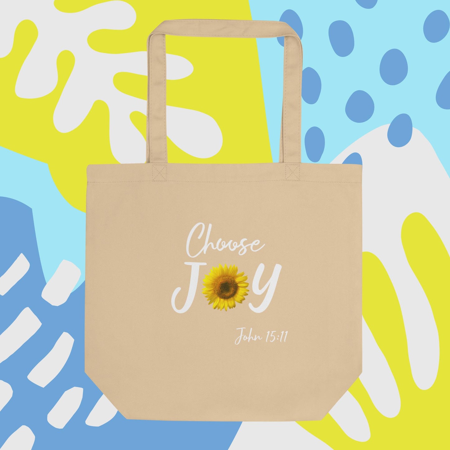 Choose Joy Sunflower John 15:11 Eco Tote Bag