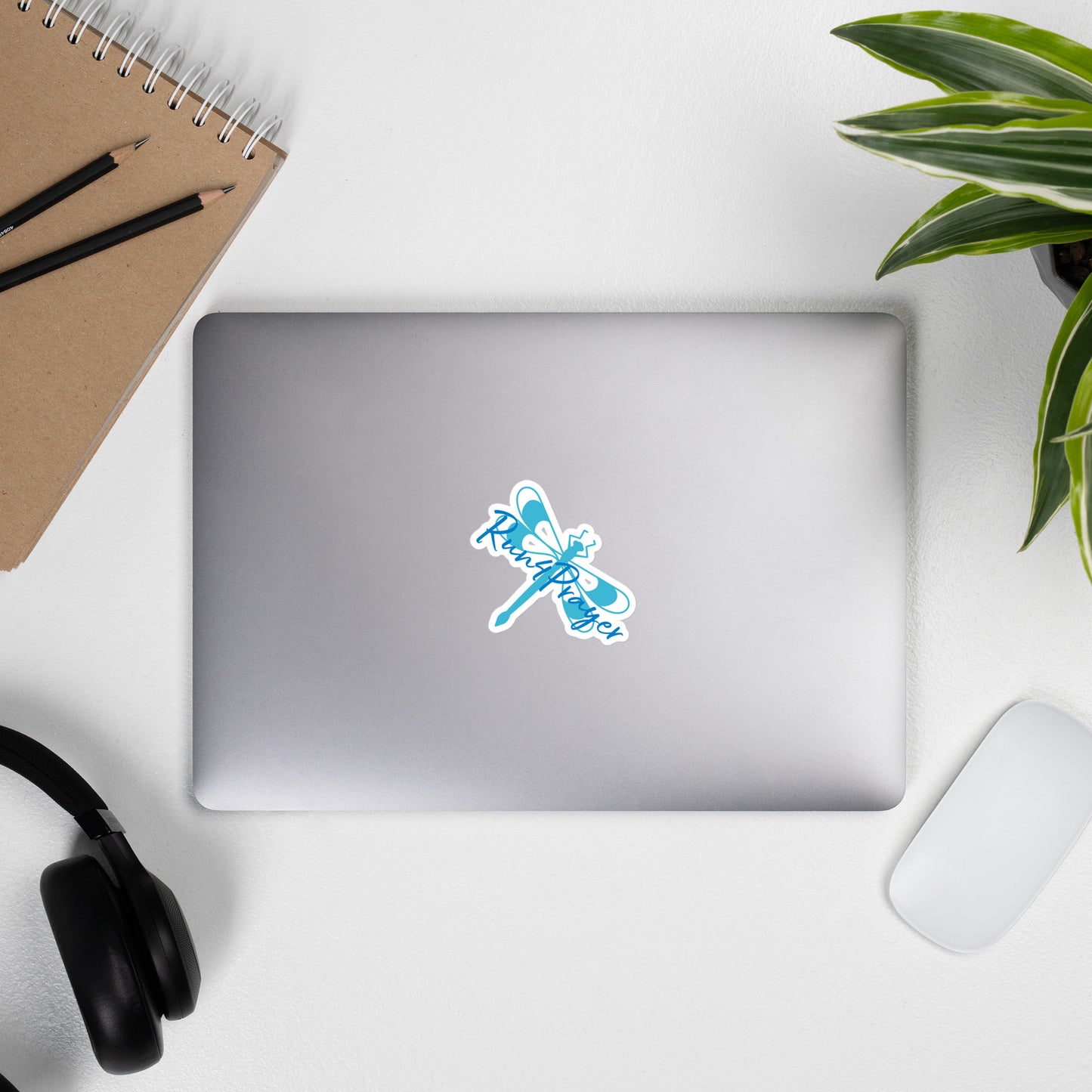 Run4Prayer Dragonfly Blue/Turquoise Bubble-free stickers