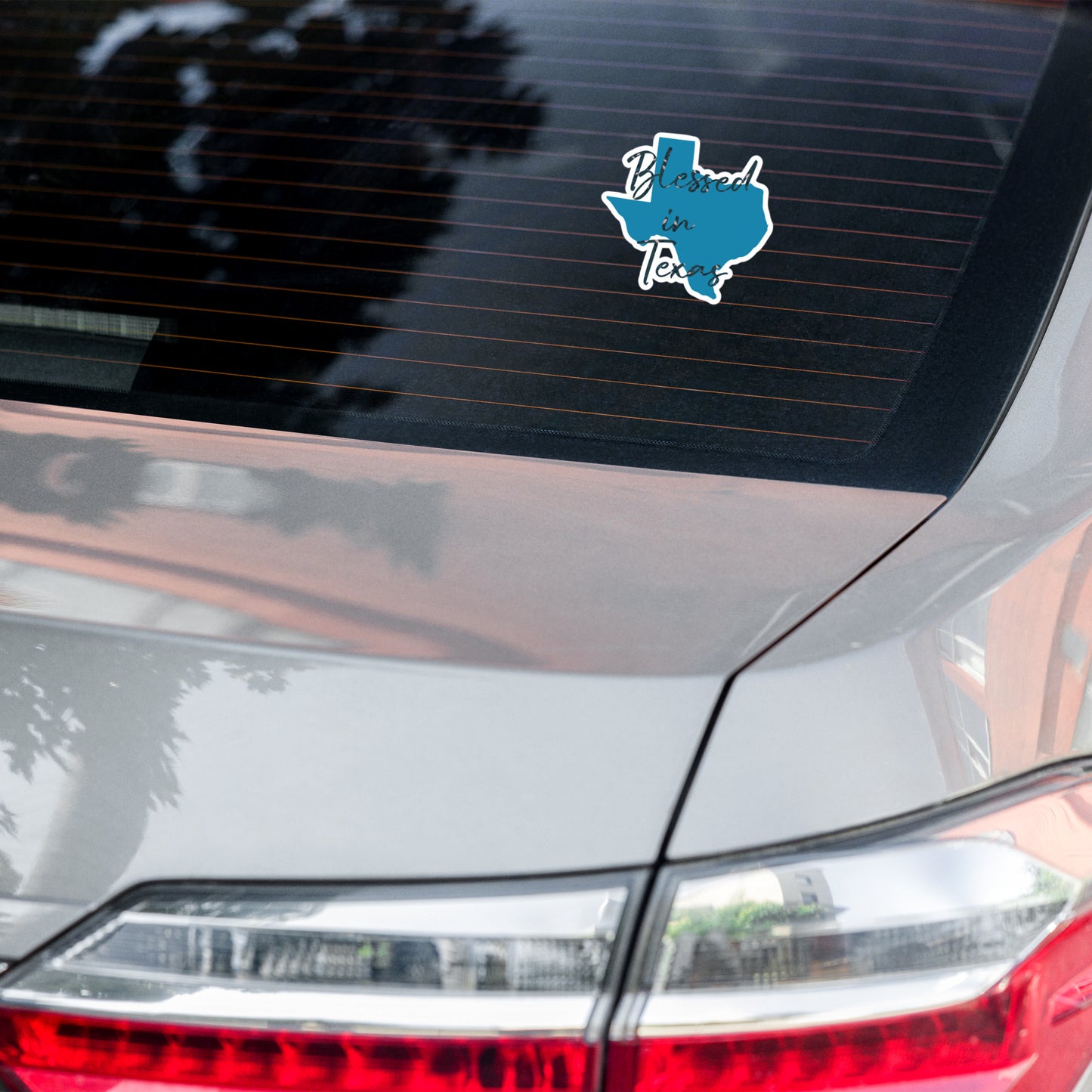 Blessed in Texas Blue Bubble-free stickers