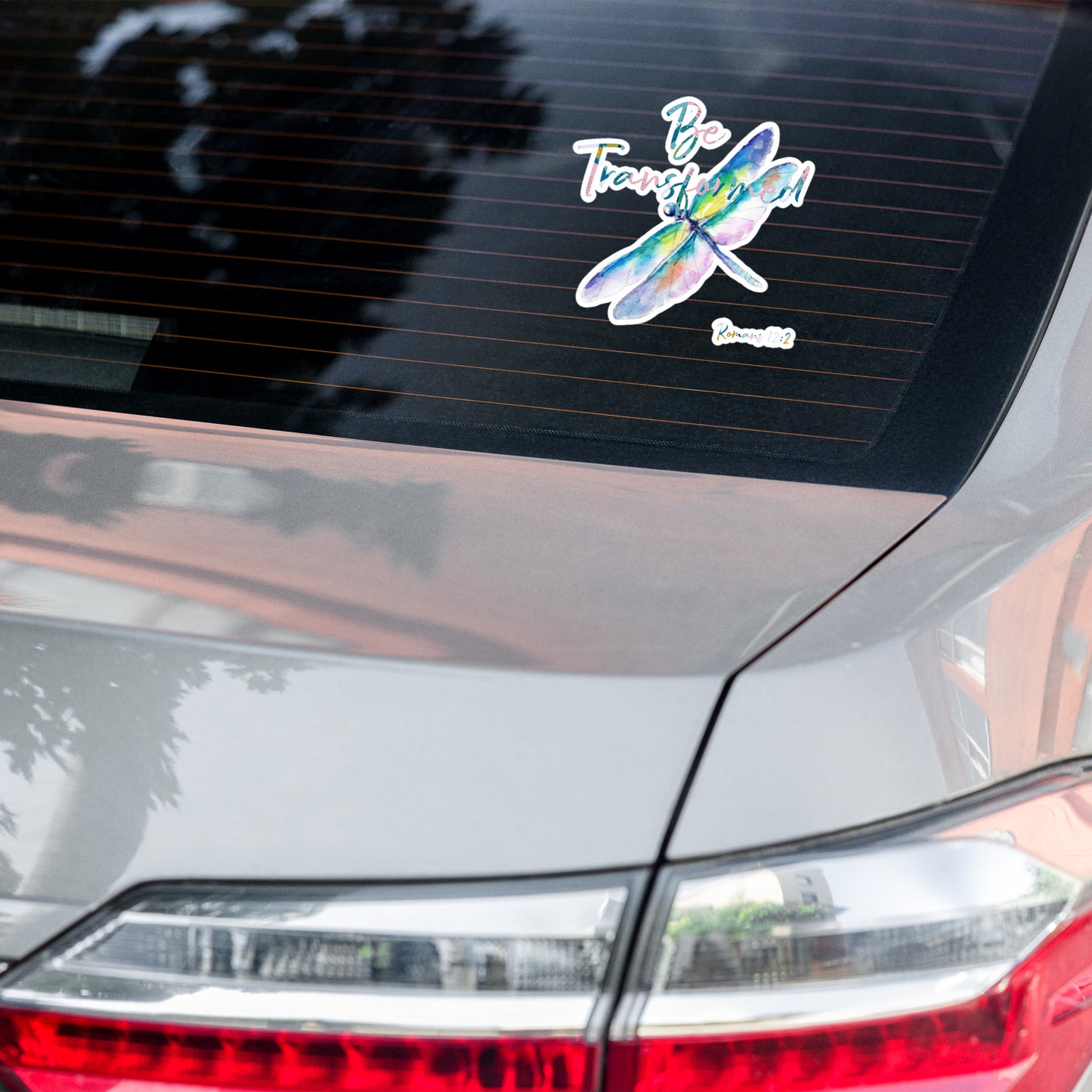 Be Transformed Colorful Dragonfly Rom 12:2 Bubble-free stickers