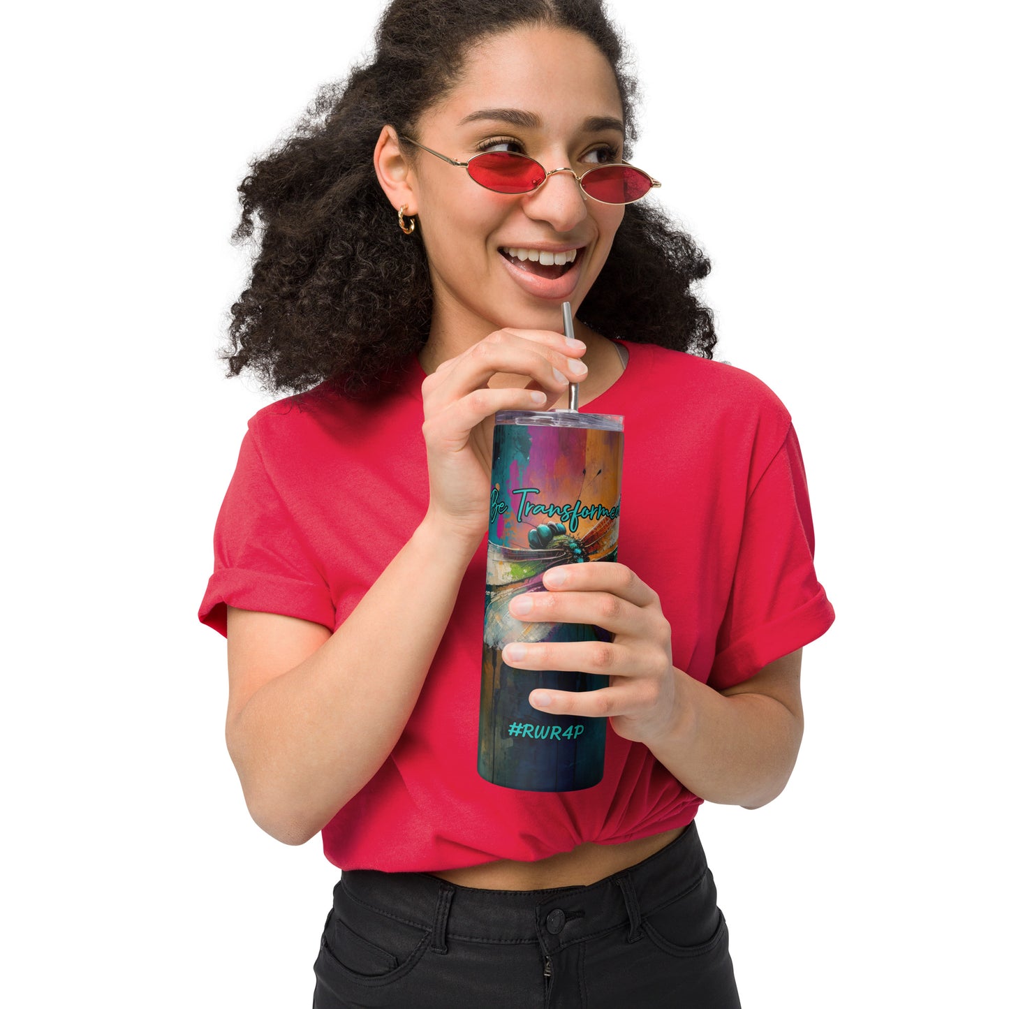 Be Transformed WC Dragonfly #RWR4P Stainless Steel Tumbler 20oz
