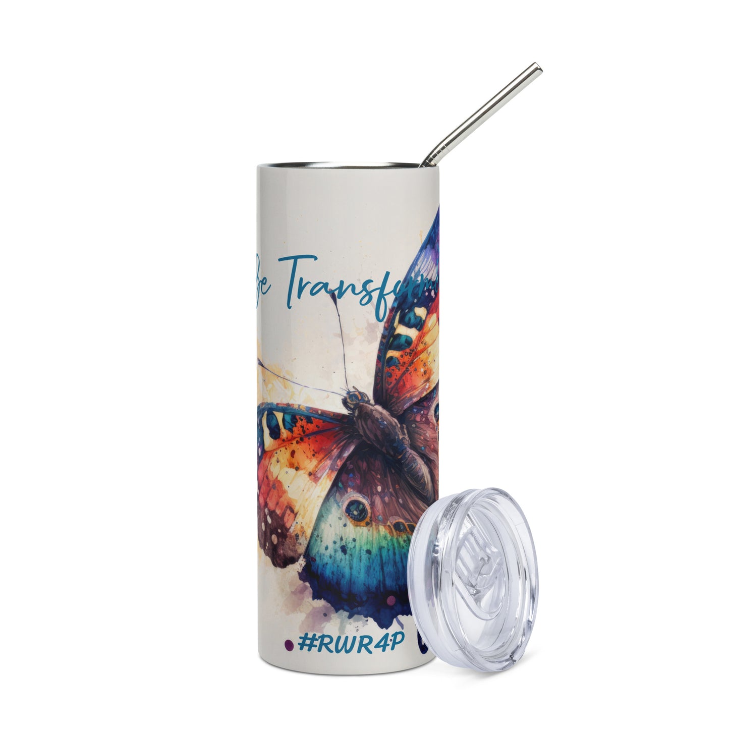 Be Transformed WC Butterfly #RWR4P Stainless Steel Tumbler 20oz