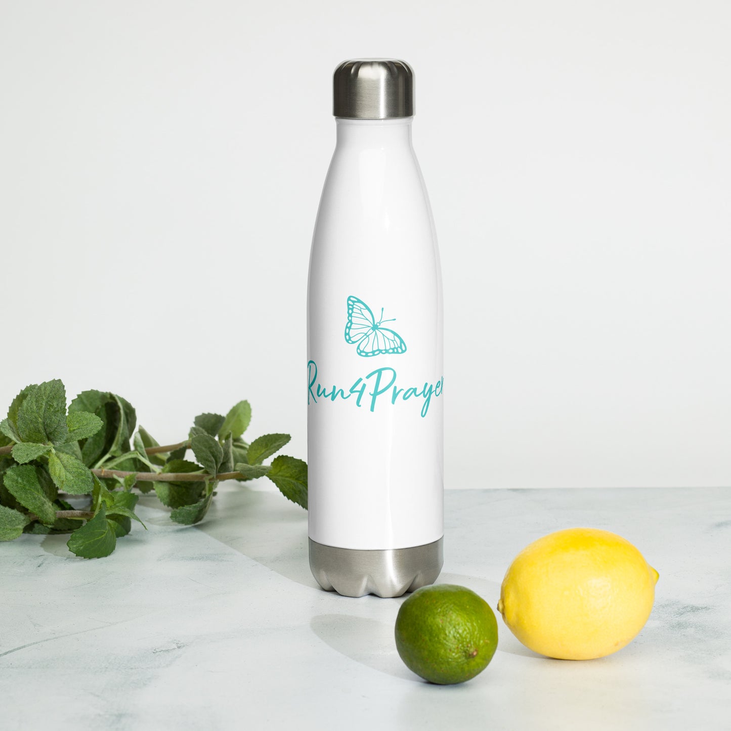 Run4Prayer Butterfly Stainless steel water bottle