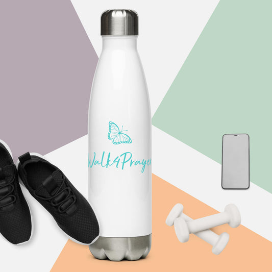 Walk4Prayer Butterfly Stainless steel water bottle