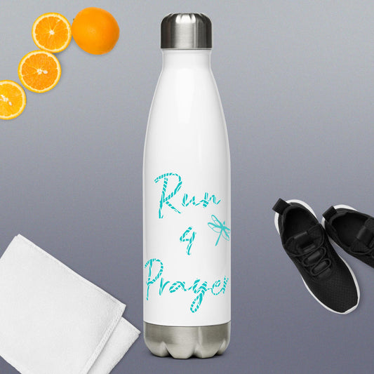 Run4Prayer Dragonfly Teal Stainless steel water bottle