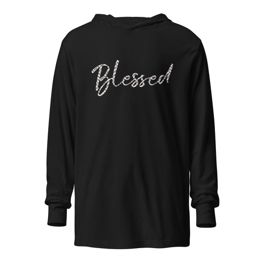 Blessed Hooded long-sleeve tee