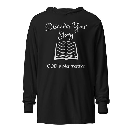 Discover Your Story Hooded long-sleeve tee