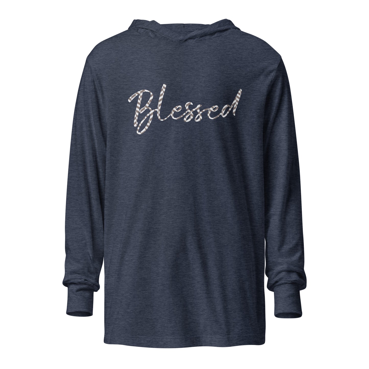 Blessed Hooded long-sleeve tee