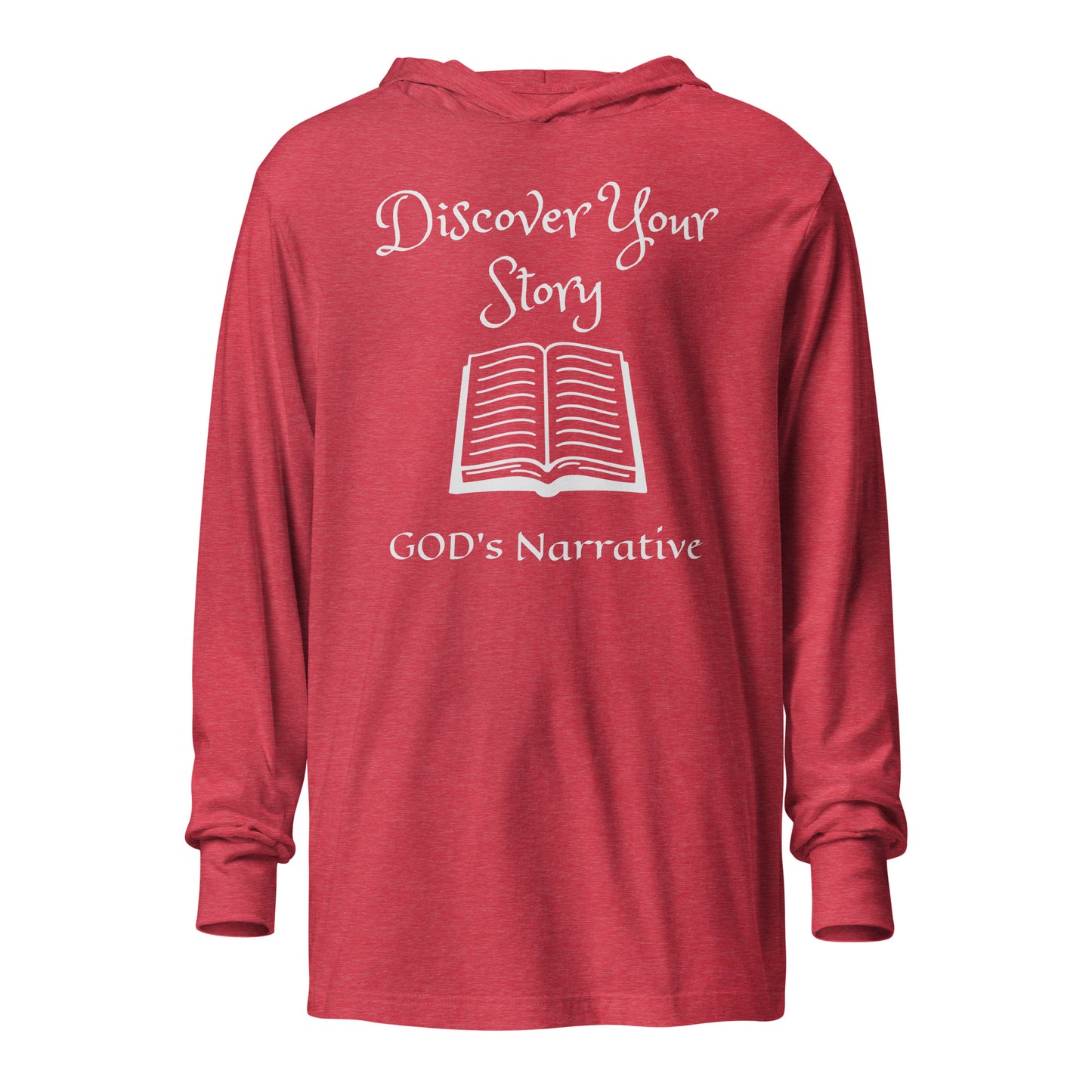 Discover Your Story Hooded long-sleeve tee