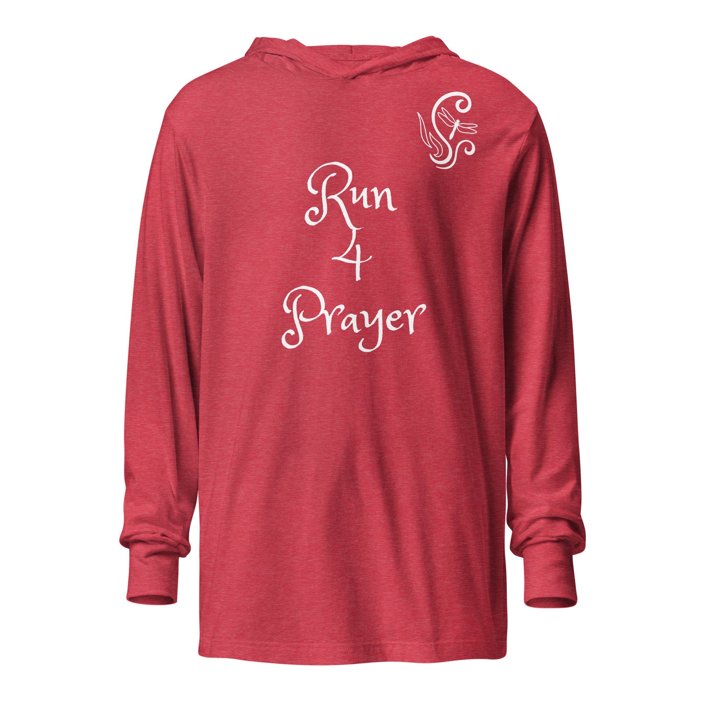 Run 4 Prayer Scroll Dragonfly Hooded long-sleeve tee