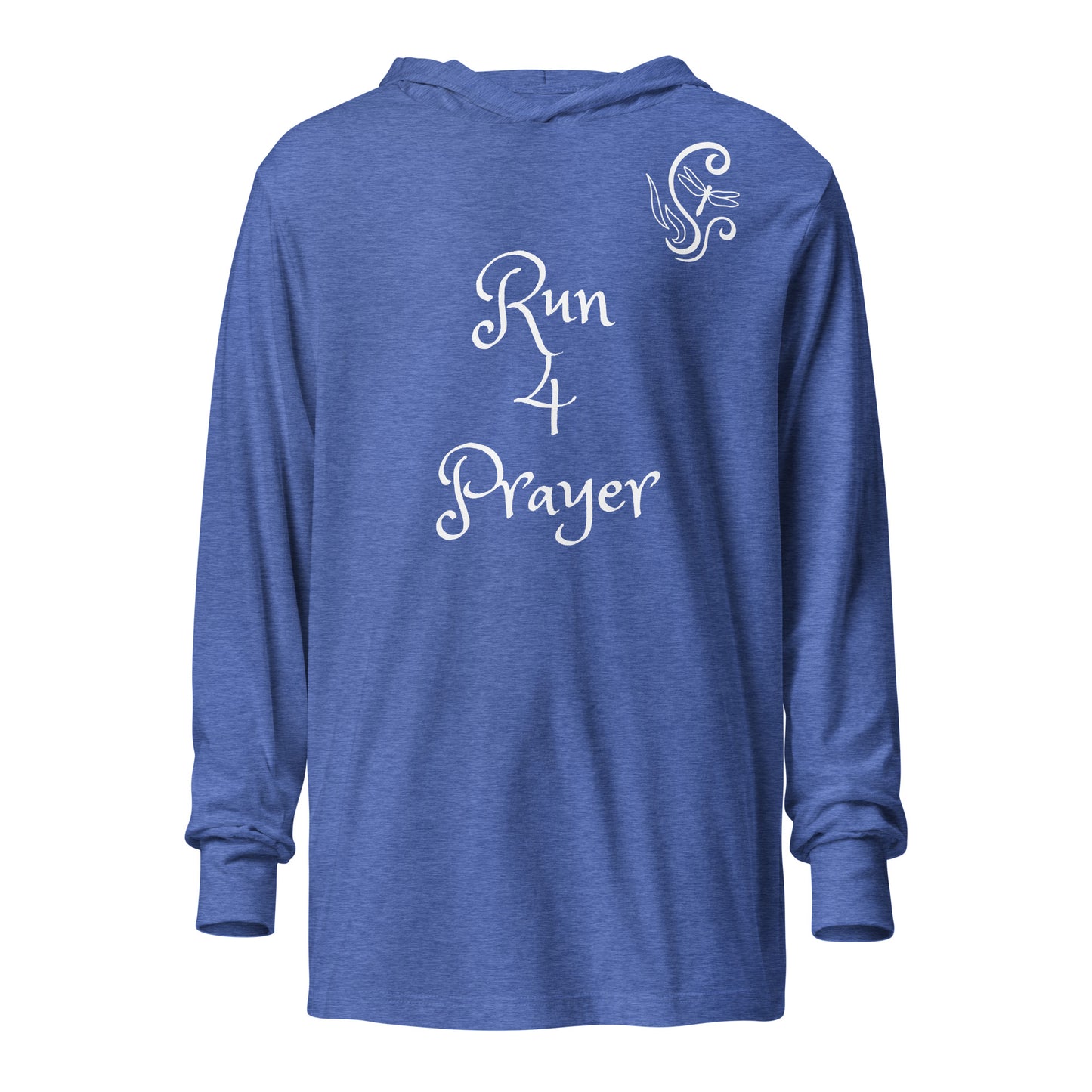 Run 4 Prayer Scroll Dragonfly Hooded long-sleeve tee