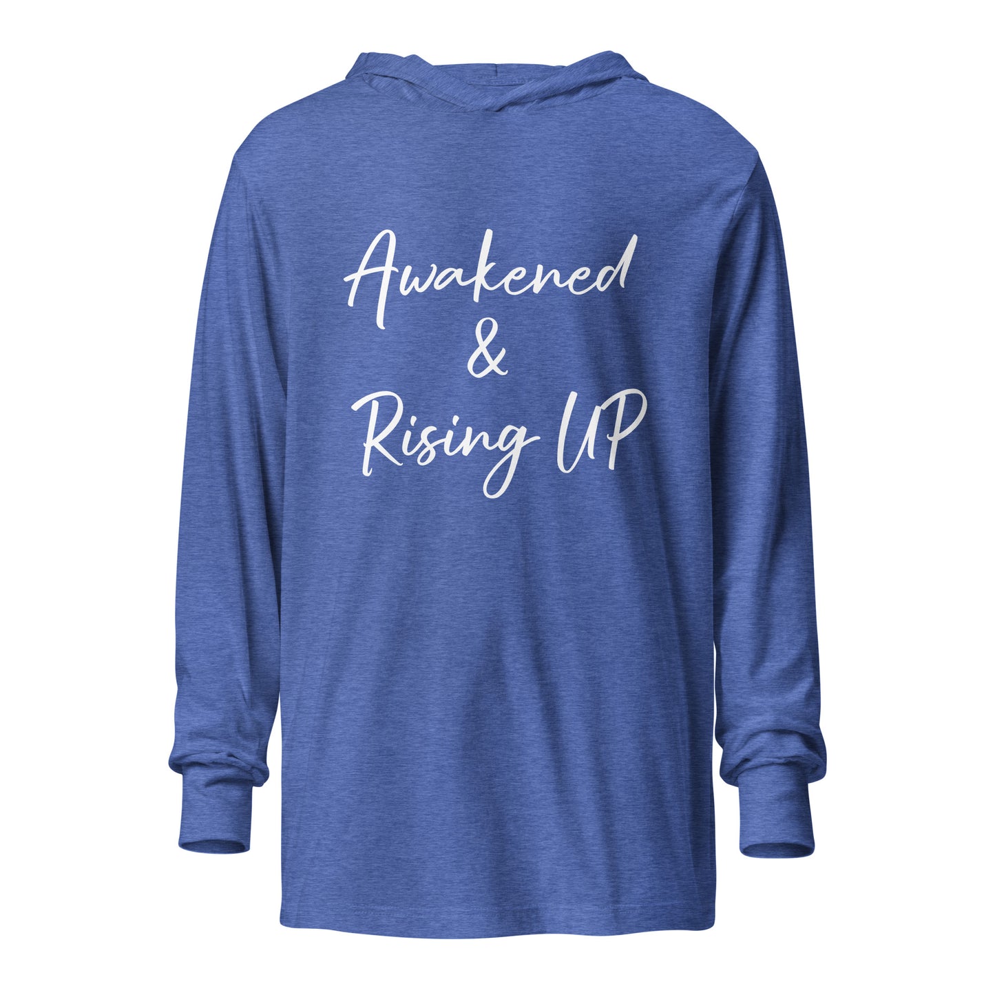 Awakened & Rising UP Hooded long-sleeve tee