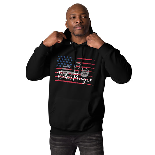 Ride4Prayer Motorcycle USA Unisex Hoodie