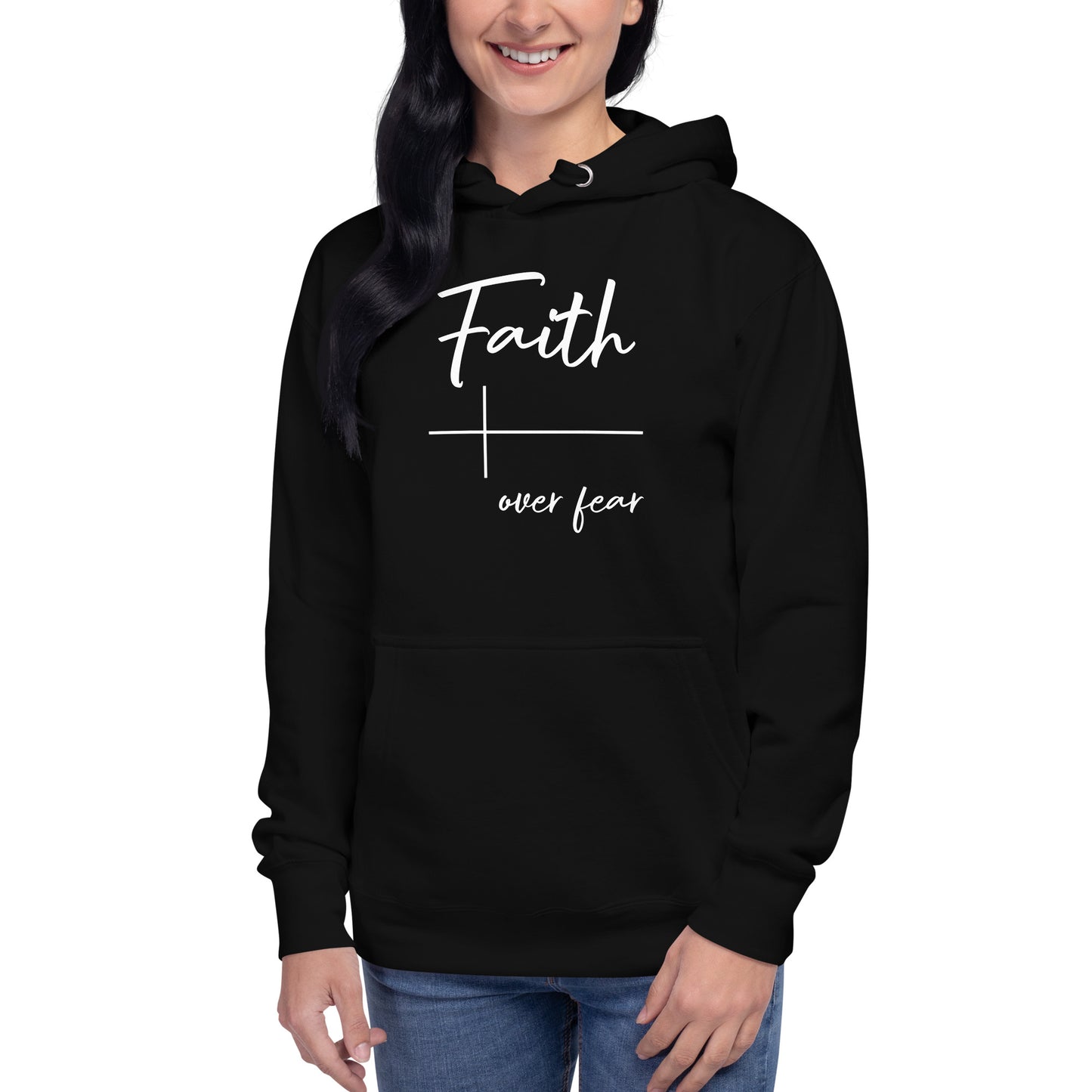 Faith over Fear Cross Unisex Hoodie