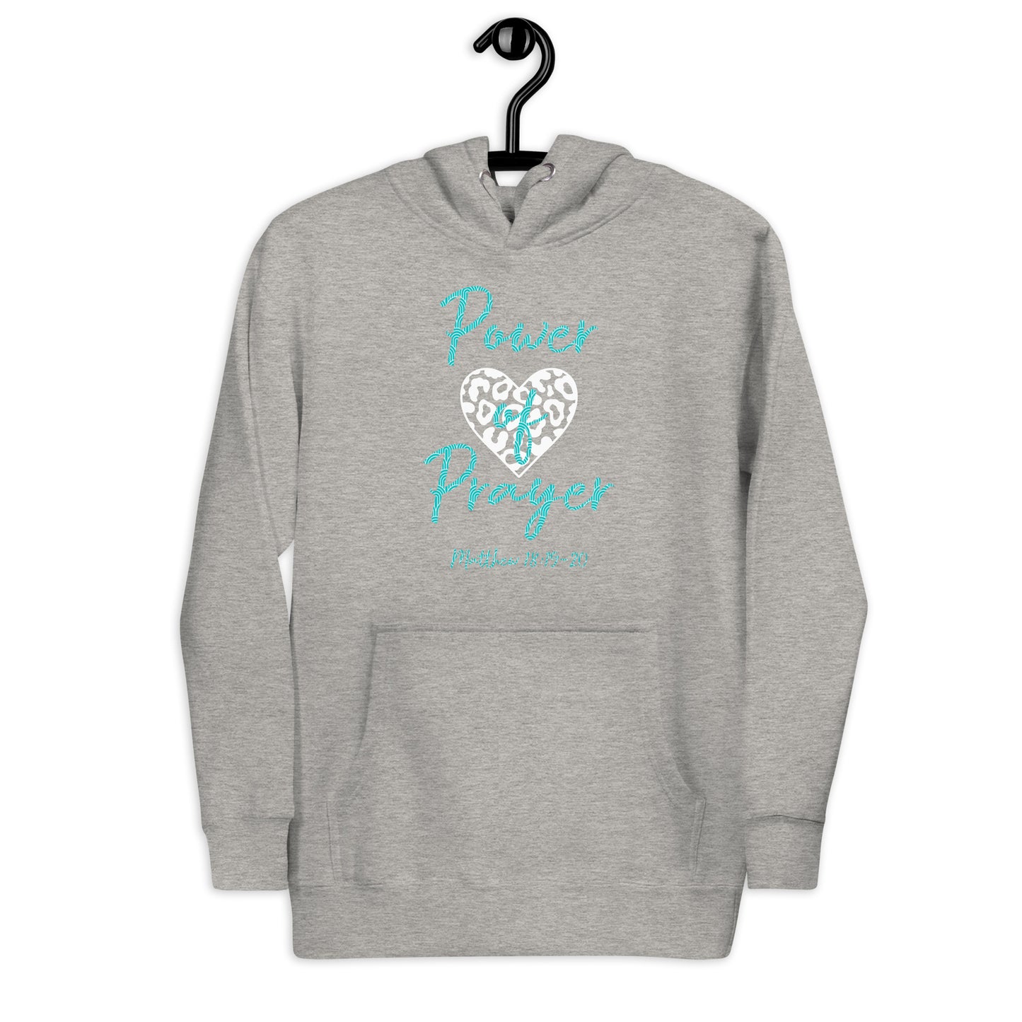 Power of Prayer Leopard Heart Matt 18:19-20 Unisex Hoodie