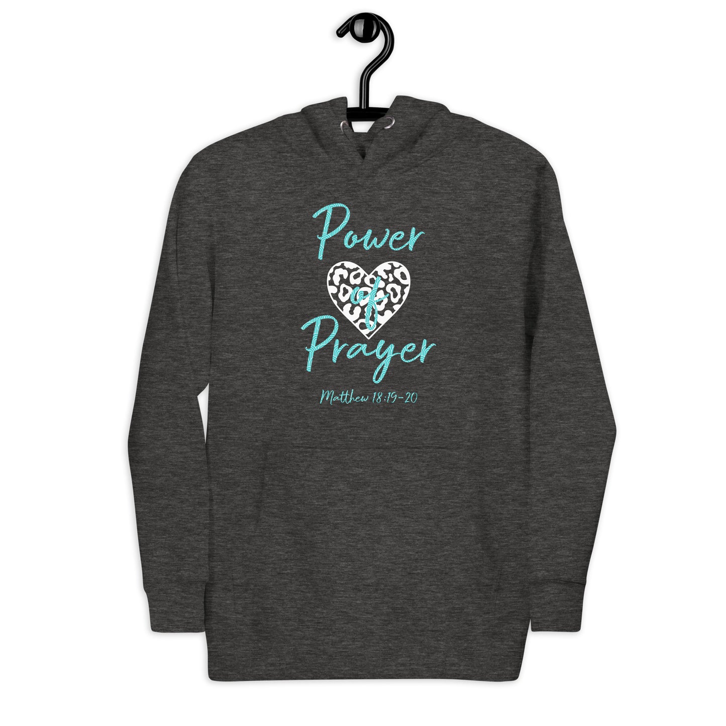 Power of Prayer Leopard Heart Matt 18:19-20 Unisex Hoodie