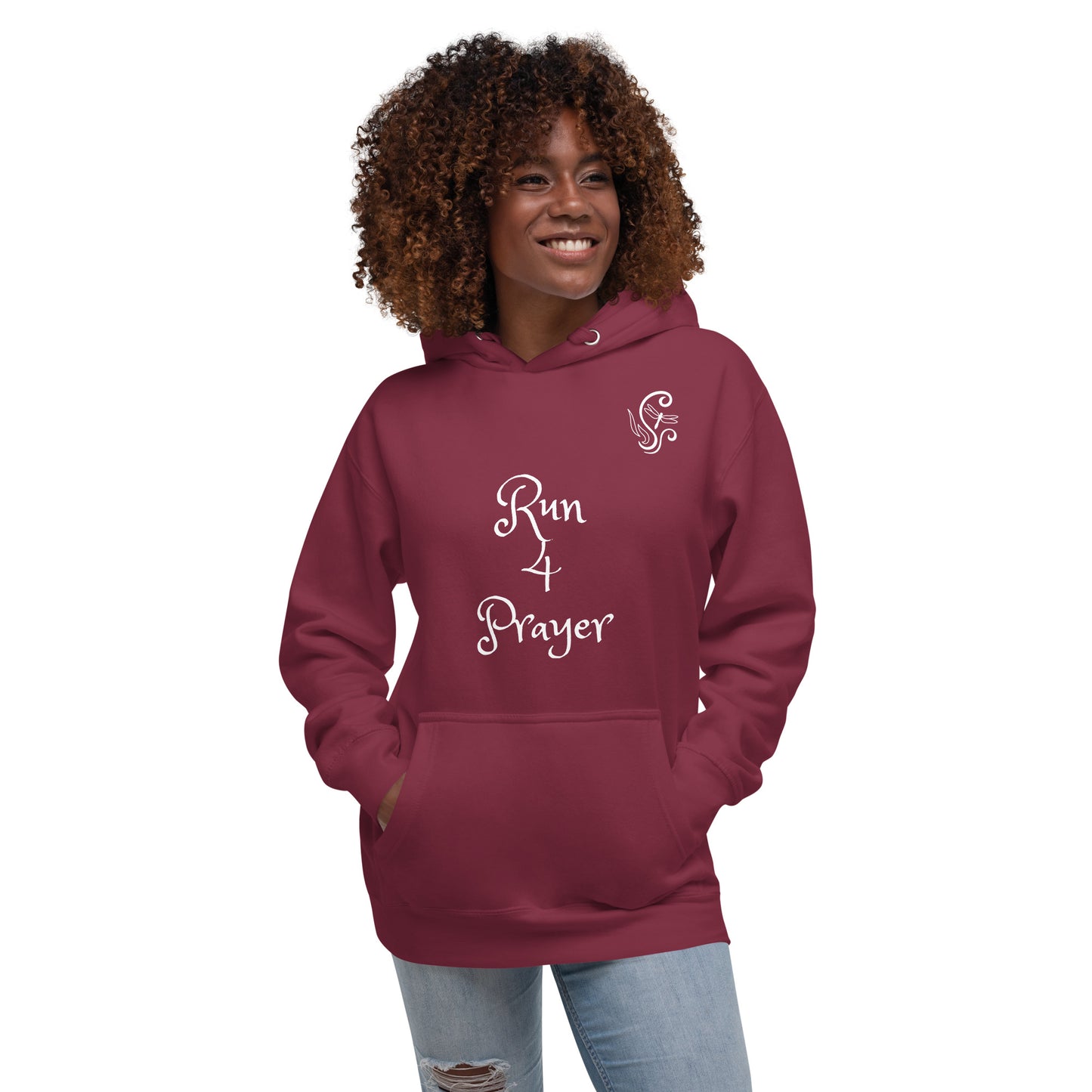 Run 4 Prayer Scroll Dragonfly Unisex Hoodie