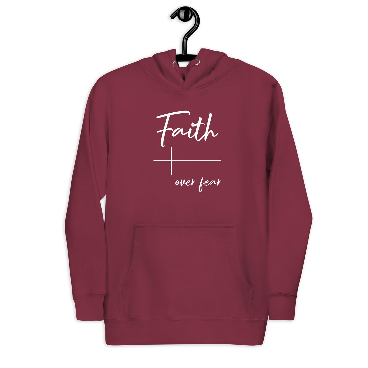 Faith over Fear Cross Unisex Hoodie