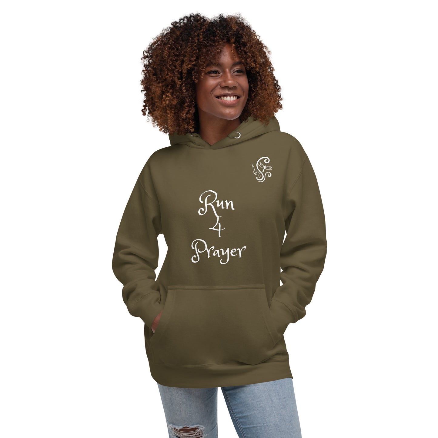 Run 4 Prayer Scroll Dragonfly Unisex Hoodie