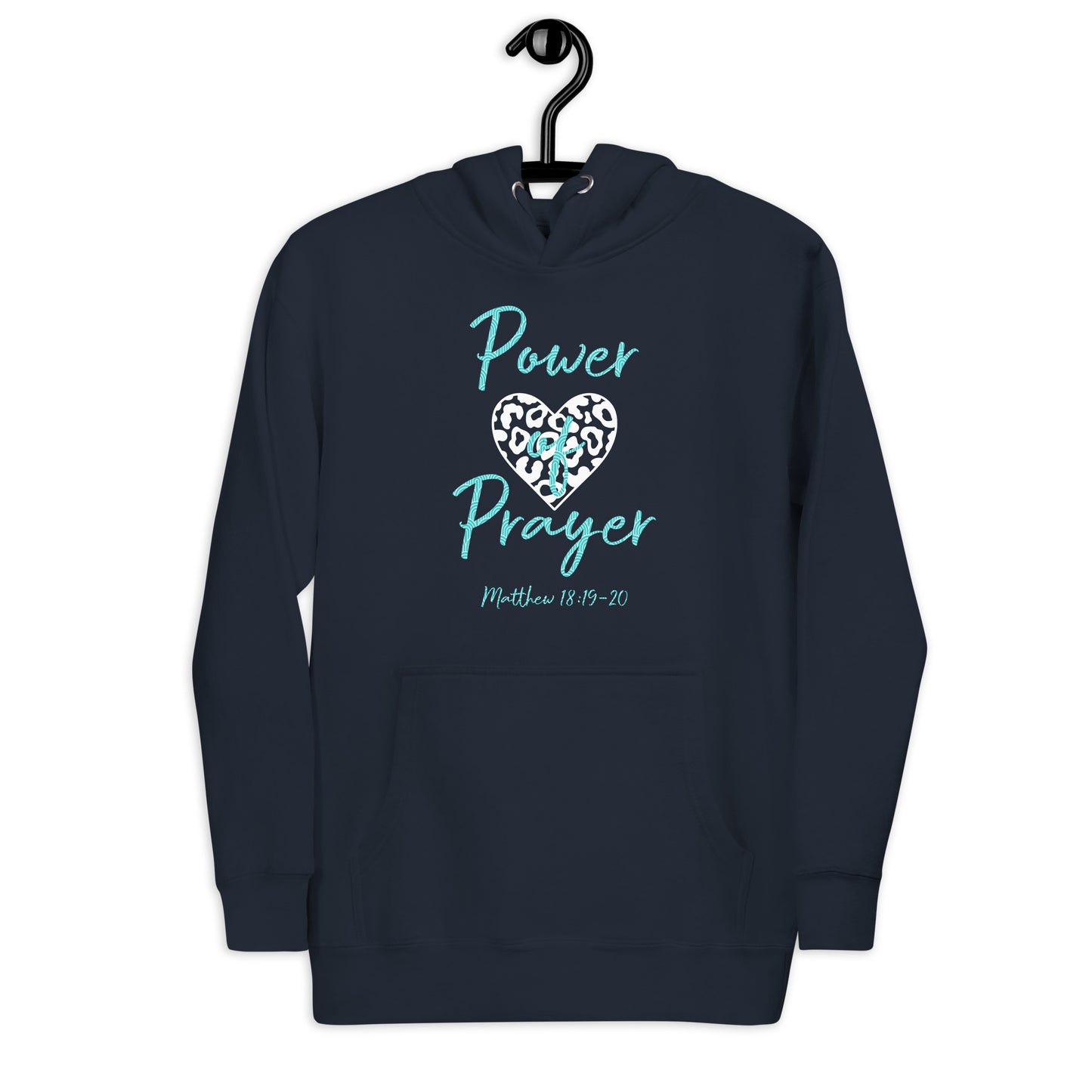 Power of Prayer Leopard Heart Matt 18:19-20 Unisex Hoodie