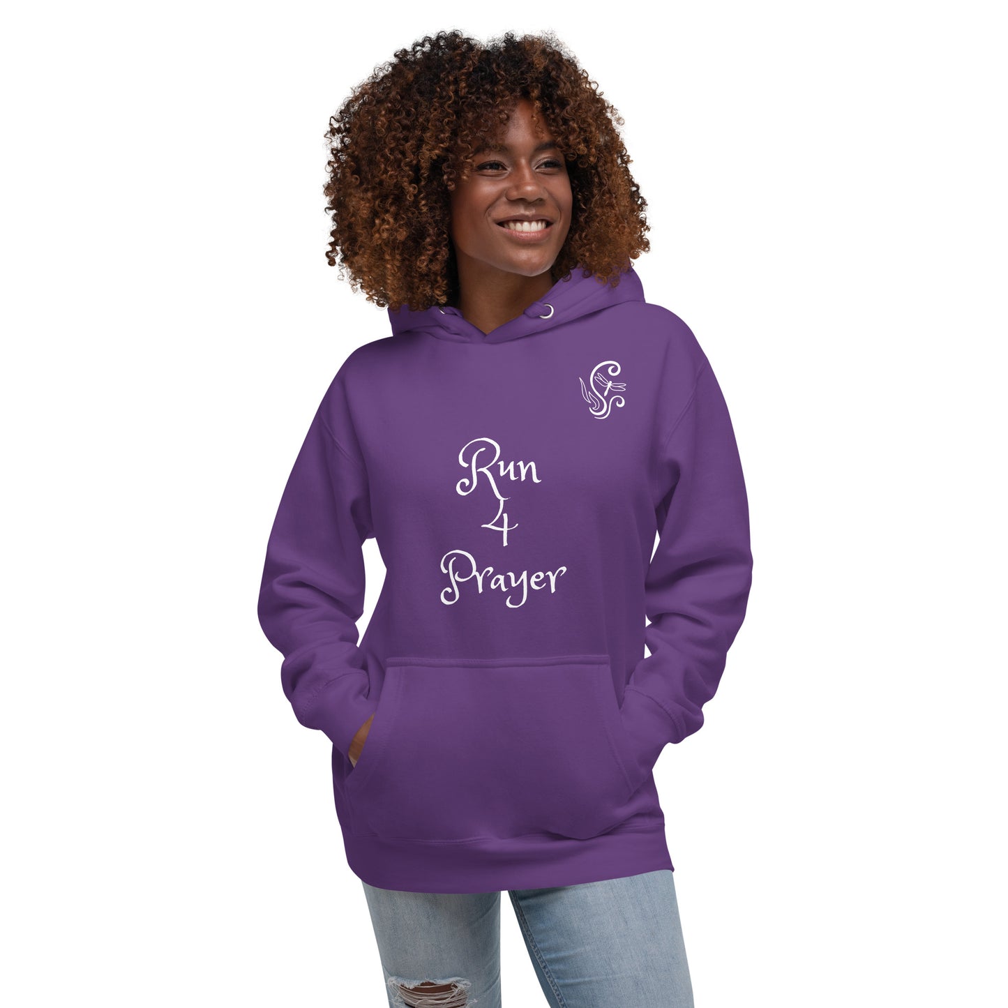 Run 4 Prayer Scroll Dragonfly Unisex Hoodie