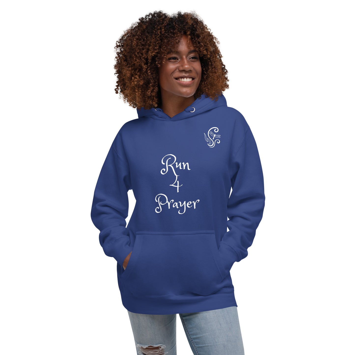 Run 4 Prayer Scroll Dragonfly Unisex Hoodie