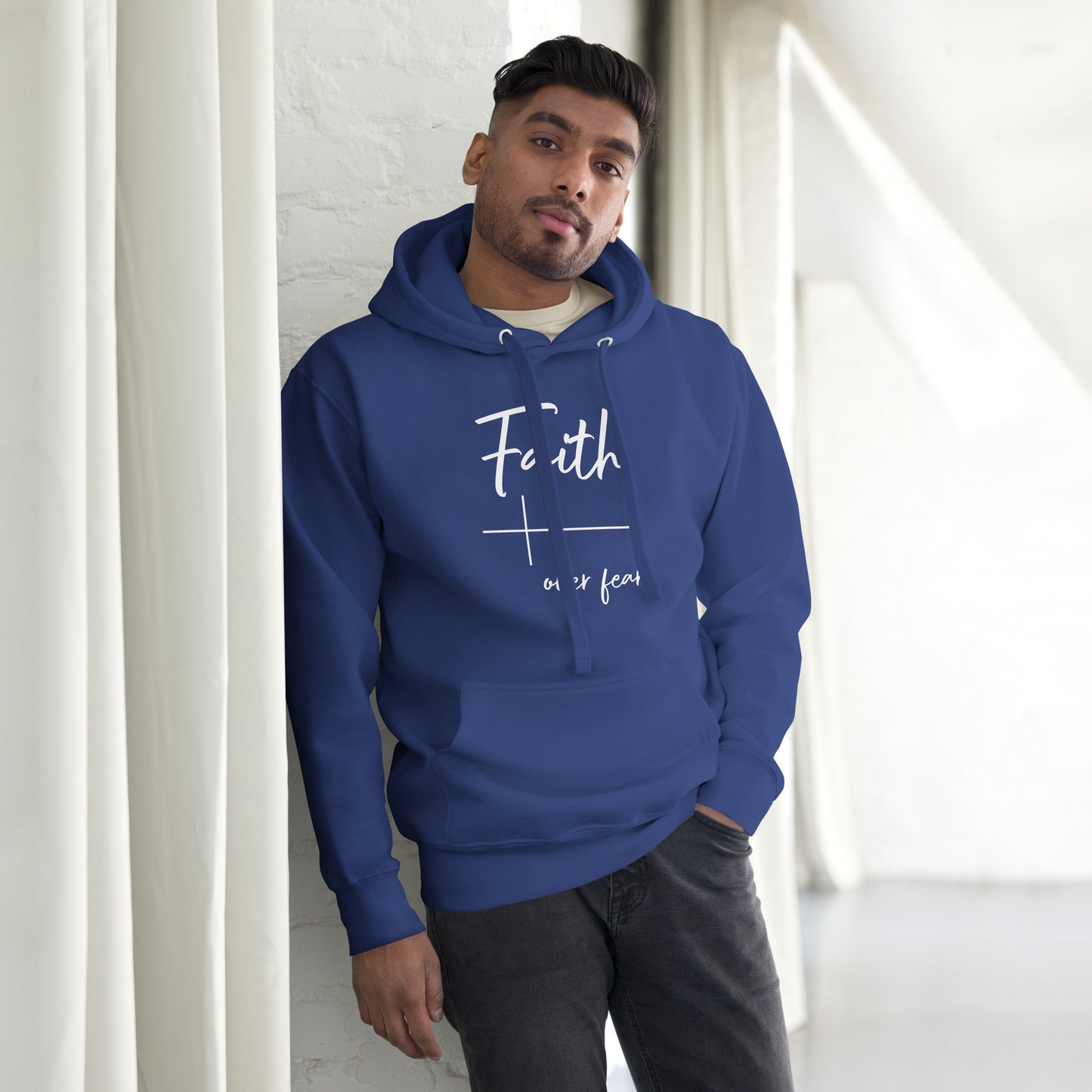 Faith over Fear Cross Unisex Hoodie