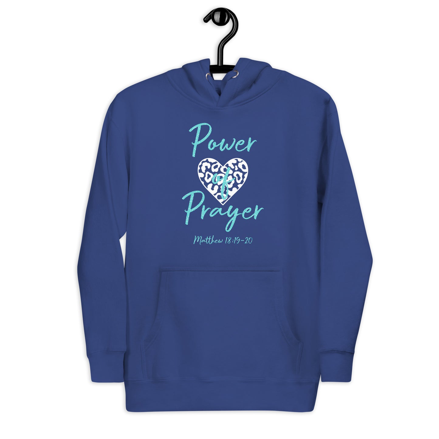 Power of Prayer Leopard Heart Matt 18:19-20 Unisex Hoodie