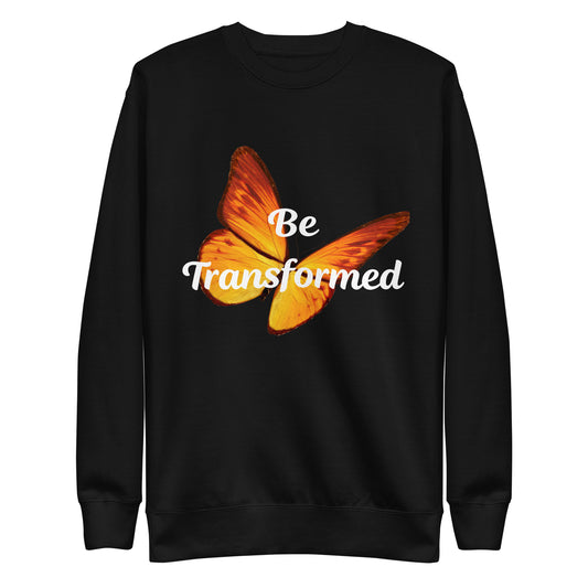 Be Transformed Orange Butterfly Unisex Sweatshirt