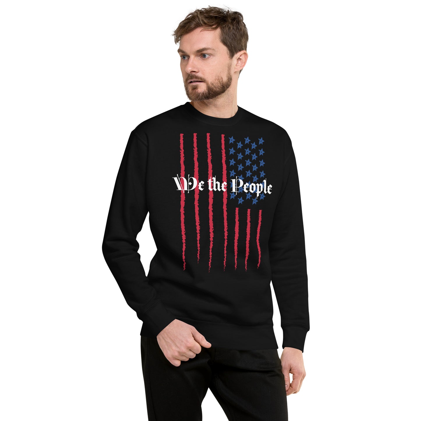 We the People USA Vert Flag Unisex Sweatshirt