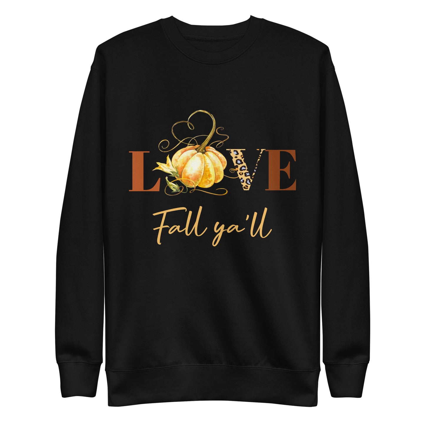 Love Fall Ya'll Pumpkin Unisex Sweatshirt