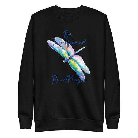 Be Transformed Colorful Dragonfly/ Run4Prayer Unisex Sweatshirt