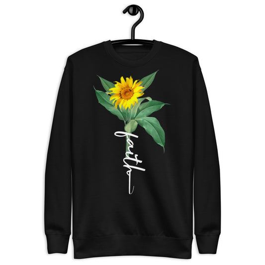 Faith Stem Sunflower Unisex Sweatshirt
