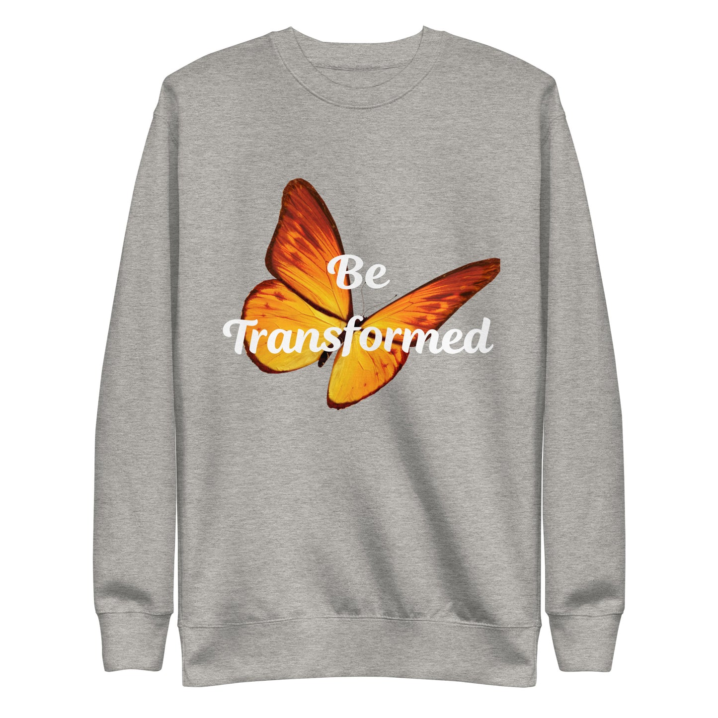 Be Transformed Orange Butterfly Unisex Sweatshirt