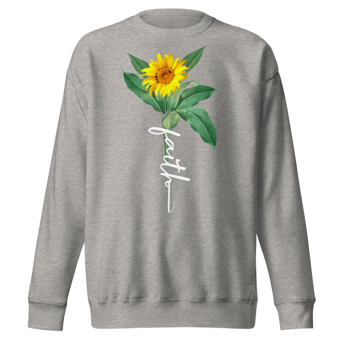 Faith Stem Sunflower Unisex Sweatshirt