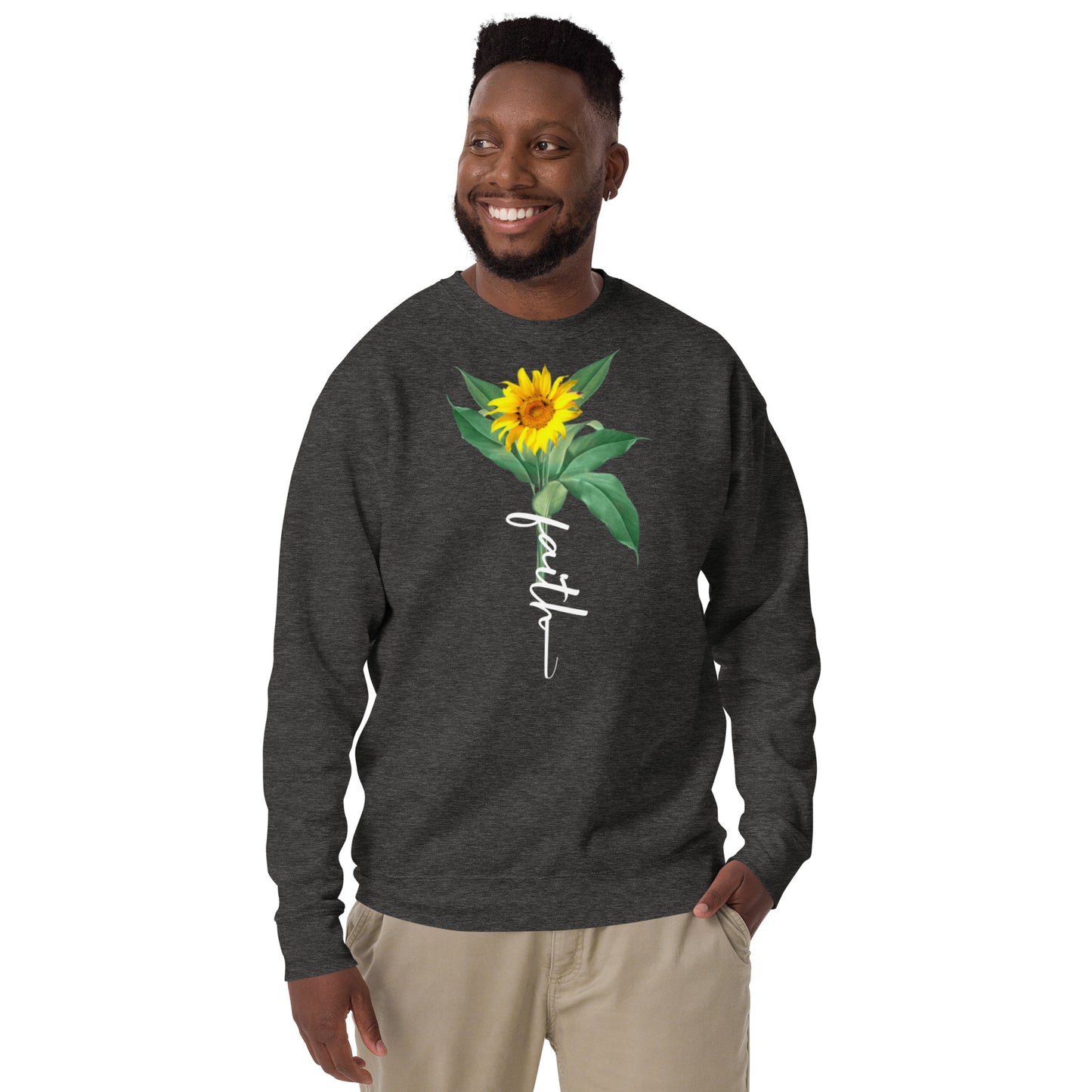 Faith Stem Sunflower Unisex Sweatshirt